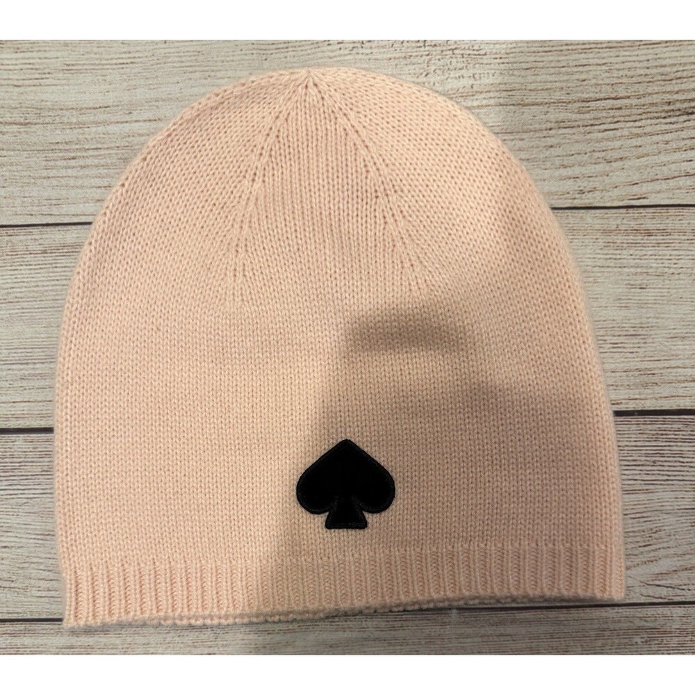 Kate Spade New York Spade Flocked Beanie English Rose hat cap